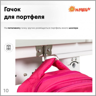 Парта зі стільцем Evo-kids Grey (BD-22 G)