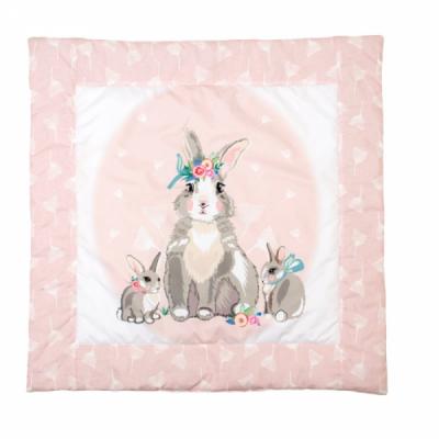 Пеленальный матрасик Верес Кокон с пледом Summer Bunny pink (450.06)