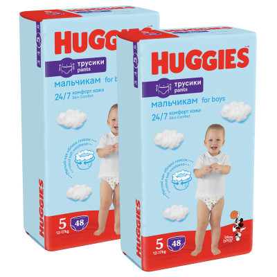 Підгузки Huggies Pants 5 M-Pack (12-17 кг) для хлопчиків 96 шт (5029054568163)