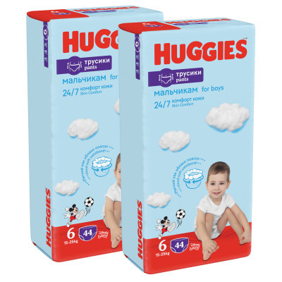 Підгузки Huggies Pants 6 M-Pack 15-25 кг для хлопч. 88 шт (5029054568200)