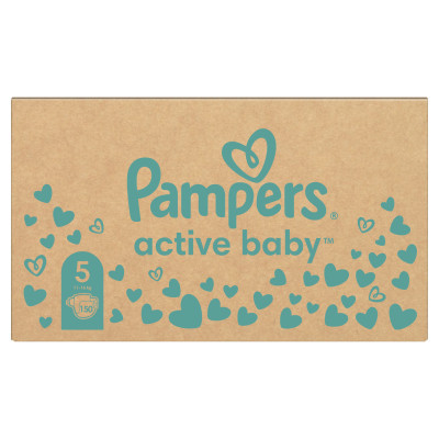 Підгузки Pampers Active Baby Junior Розмір 5 (11-16 кг) 150 шт. (8001090910981)
