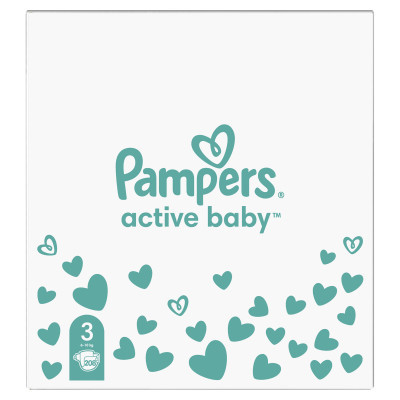 Підгузки Pampers Active Baby Midi Розмір 3 (6-10 кг) 208 шт (8001090910745)