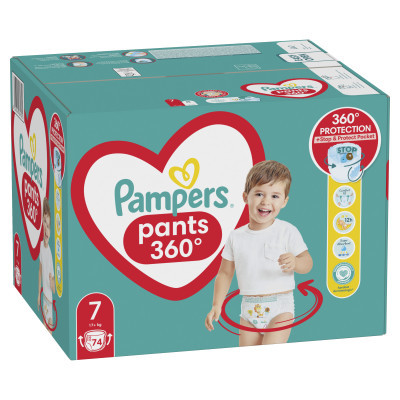 Підгузки Pampers трусики Pants Giant Розмір 7 (17+ кг) 74 шт. (8006540069622)