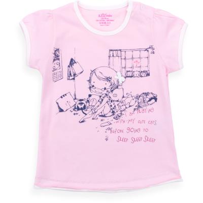 Пижама Aziz с девочкой и котиками (9136-1,5G-pink)