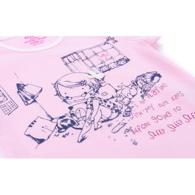 Пижама Aziz с девочкой и котиками (9136-1,5G-pink)