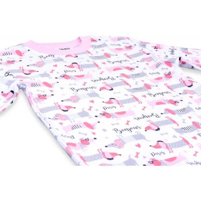 Пижама Интеркидс с таксами (1580-104G-pink)