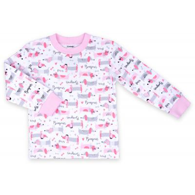 Пижама Интеркидс с таксами (1580-122G-pink)
