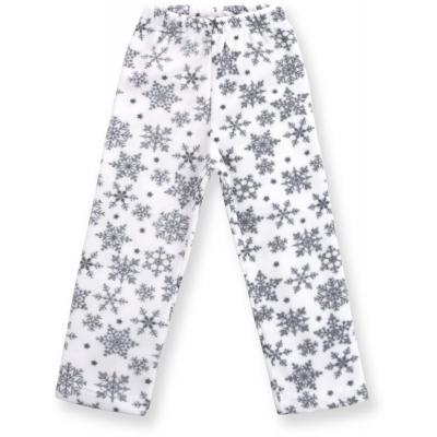 Пижама Matilda флисовая с мишками и снежинками (7161-110G-white)