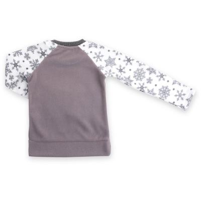Пижама Matilda флисовая с мишками и снежинками (7161-110G-white)