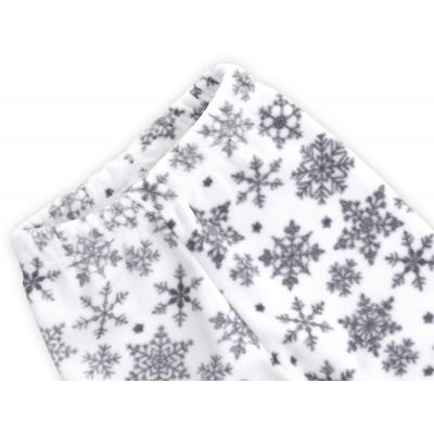 Пижама Matilda флисовая с мишками и снежинками (7161-128G-white)