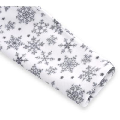 Пижама Matilda флисовая с мишками и снежинками (7161-128G-white)