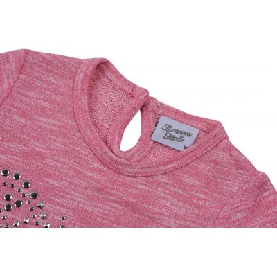 Платье Breeze розовое меланж с бабочкой (7865-128G-pink)