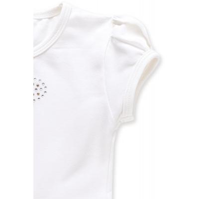 Платье Breeze с бантиком из страз (6283-110G-cream)