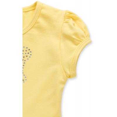 Платье Breeze с бантиком из страз (6283-110G-yellow)