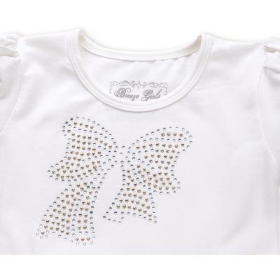 Платье Breeze с бантиком из страз (6283-86G-cream)