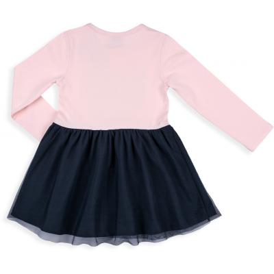 Платье Breeze с фатиновой юбкой и сердцем (8585-128G-blue)