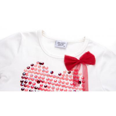 Платье Breeze с фатиновой юбкой и сердцем (8585-128G-red)