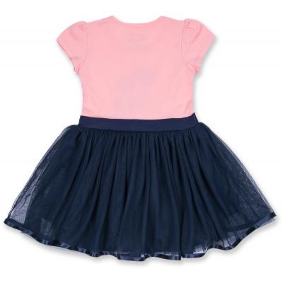 Платье Breeze с котиками и фатиновой юбкой (8876-104G-peach-blue)