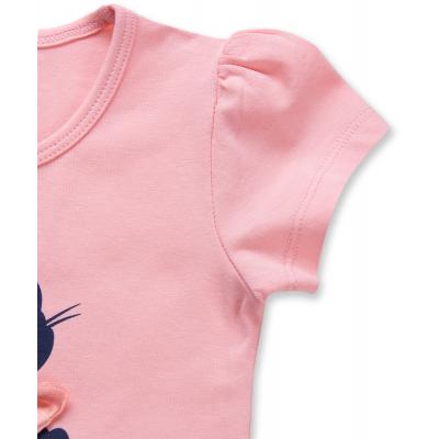 Платье Breeze с котиками и фатиновой юбкой (8876-104G-peach-blue)