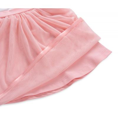 Платье Breeze с котиками и фатиновой юбкой (8876-86G-cream-peach)