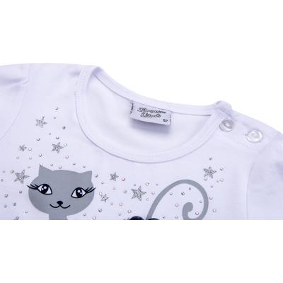 Платье Breeze с котиком и звездочкой (8099-110G-white)