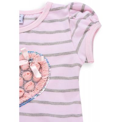 Платье Breeze с сердцем из роз (8895-104G-pink)
