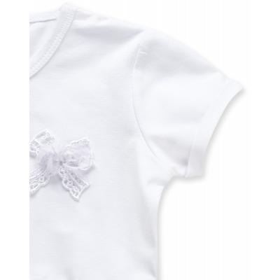 Платье Breeze с юбкой в полосочку (8753-104G-white)