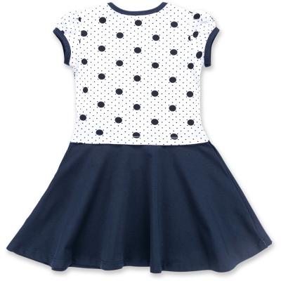 Платье Breeze в горошек с бабочками (8902-110G-blue)