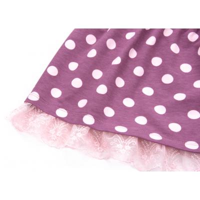 Платье Breeze в розовый горошек с оборочкой (8659-92G-pink)