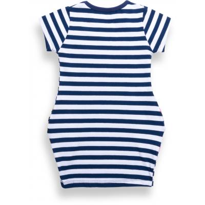 Плаття дитяче Breeze в смужку з кишеньками (8992-92G-blue)