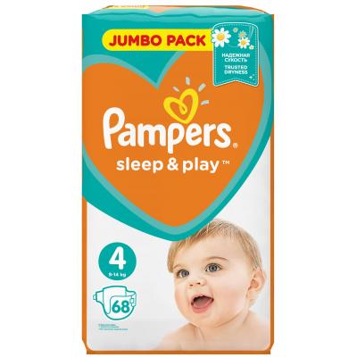 Подгузник Pampers Sleep & Play Maxi Размер 4 (9-14 кг), 68 шт (4015400203551)