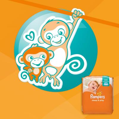 Подгузник Pampers Sleep & Play Midi Размер 3 (5-9 кг), 78 шт (4015400203520)