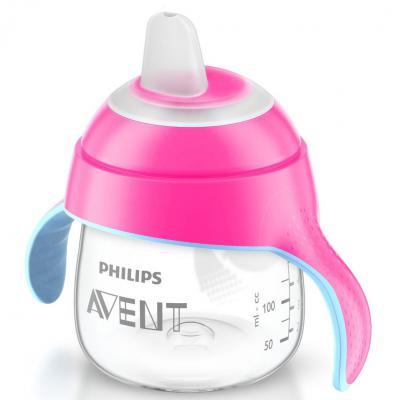 Поильник-непроливайка Philips AVENT 200 мл, 6 мес+ (SCF751/00_pink)