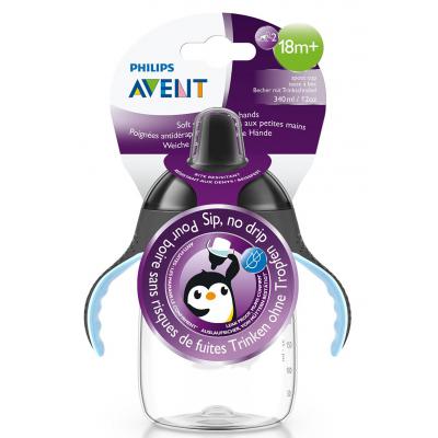 Поильник-непроливайка Philips AVENT 340 мл, 18 мес+ (SCF755/00_black)