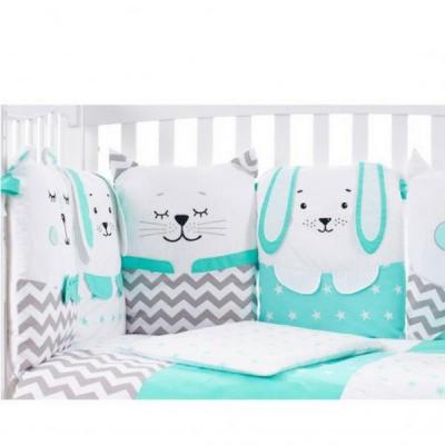 Постельный набор Верес Smiling animals mint 6ед. (216.03)