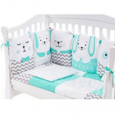 Постельный набор Верес Smiling animals mint 6ед. (216.03)