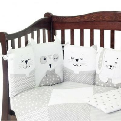 Постельный набор Верес Smiling animals white-gray 6ед. (216.07)