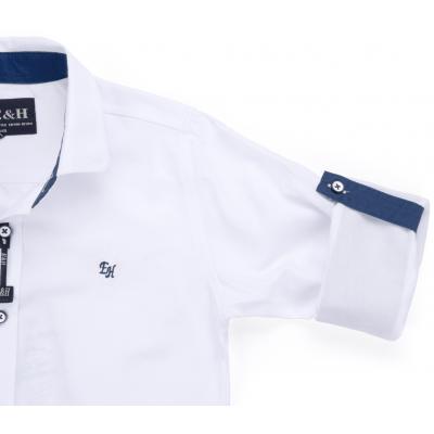 Рубашка Breeze с синей бабочкой (G-233-134B-white-blue)