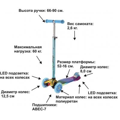 Скутер Bugs Hyper Chameleon Blue-Violet (6905614650341)