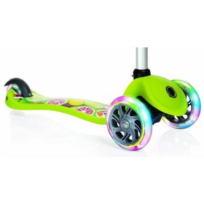 Скутер Globber PRIMO FANTASY LIGHTS Фрукты зеленый (424-006)
