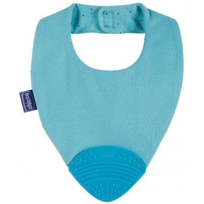 Слюнявчик Chicco GIMMY BIB с прорезывателем голубой (02581.20)