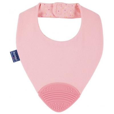 Слюнявчик Chicco GIMMY BIB с прорезывателем розовый (02581.10)