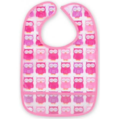 Слюнявчик Luvable Friends 5 шт с узорами, розовый (2208 F)