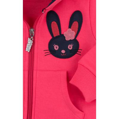 Спортивный костюм Breeze на молнии с зайчиком (9617-104G-coral)