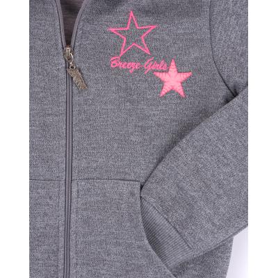 Спортивный костюм Breeze с розовыми лампасами (9553-116G-gray)