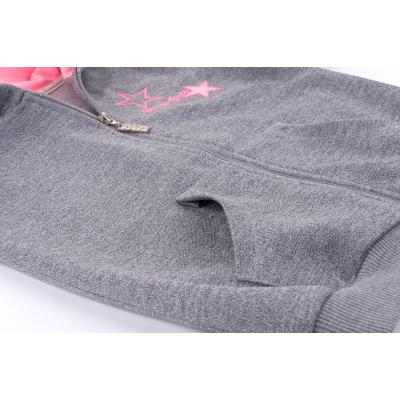 Спортивный костюм Breeze с розовыми лампасами (9553-116G-gray)