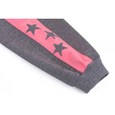 Спортивный костюм Breeze с розовыми лампасами (9553-116G-gray)
