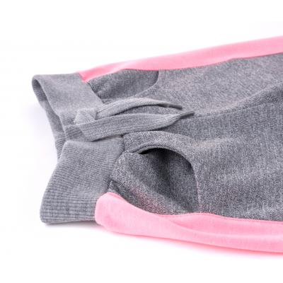 Спортивный костюм Breeze с розовыми лампасами (9553-116G-gray)
