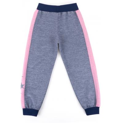 Спортивный костюм Breeze с розовыми лампасами (9553-134G-blue)