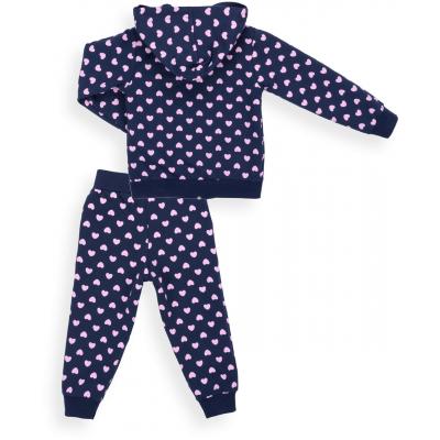 Спортивный костюм Breeze с розовыми сердечками (9841-92G-blue)